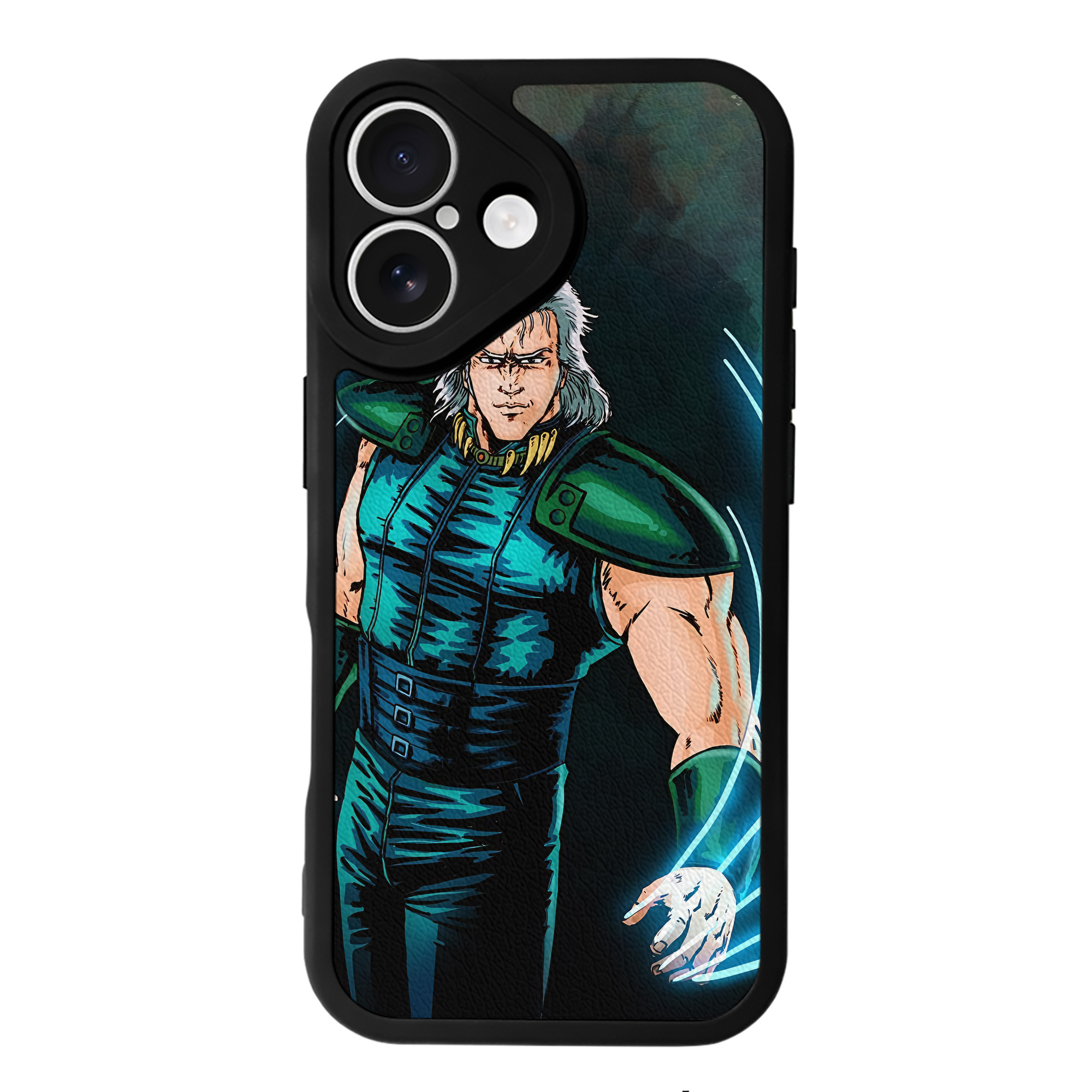 （画像用） 北斗の拳 Fist of the North Star 【iPhone 16シリーズ対応】シリコンスマホケース（レザー調） 材質：シリコン
